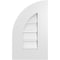 Ekena Millwork Quarter Round Top Left Surface Mount PVC Gable Vent w/ 3-1/2"W x 1"P Standard Frame, 12"W x 20"H GVPQL12X2001SF - alternate 1